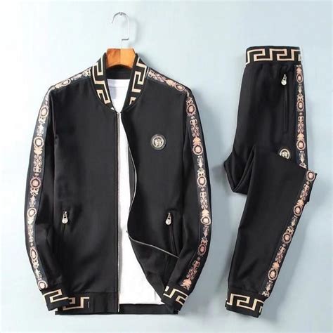 men versace outfit|versace tracksuit men's price.